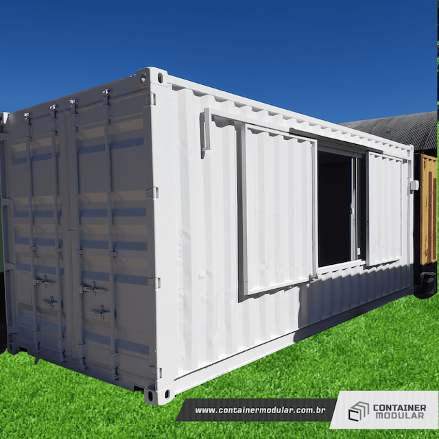 Kitnet Dry janela de vidro | Container Modular